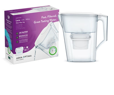 Aqua Optima Liscia jug with Evolve+ filter - British product