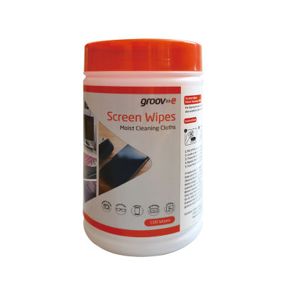 Groov-e Screen Cleaning Wipes pack of 100, UK version
