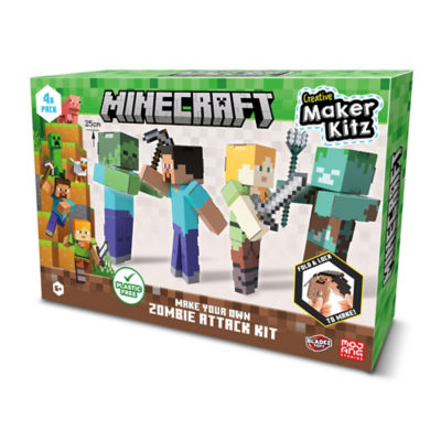 Minecraft Zombie cardboard craft kit, imported from the UK