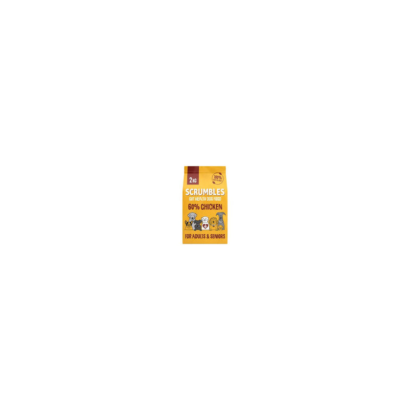Scrumbles chicken dry dog food 2kg, imported from the UK