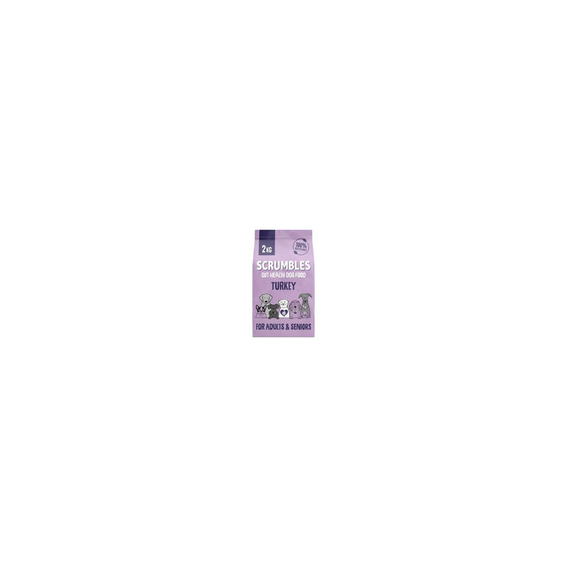 Scrumbles dry dog food turkey 2kg, imported from the UK