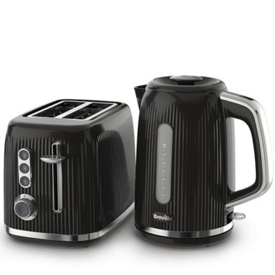 Breville Bold Black 2-slice toaster with chrome accents (British brand)