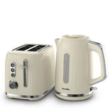 Breville Bold Vanilla Cream 2-slice toaster, imported from the UK