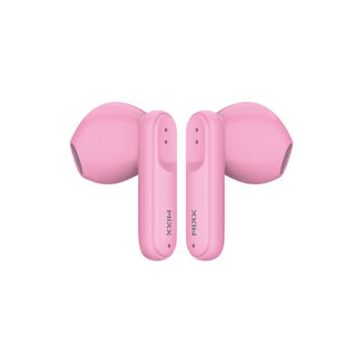 Mixx StreamBuds Live A5 pink earphones, imported from the UK