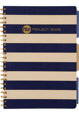 Nuco A4 lined project book with nautical theme, imported from the UK