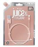 Juice braided lightning cable Rose Gold 2m, UK version