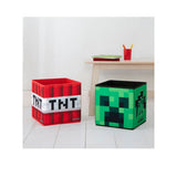 Minecraft 2 Pack Storage Cubes with Creeper and TNT designs - British product