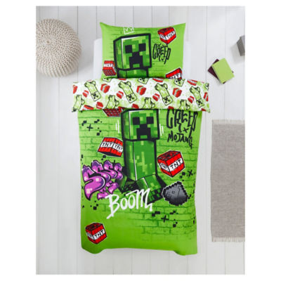 Minecraft double duvet set Creeper design (British brand)