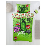 Minecraft double duvet set Creeper design (British brand)