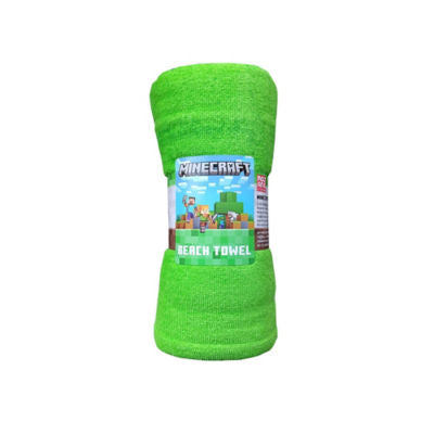 Minecraft Creeper towel 70x140cm 100% cotton (British brand)