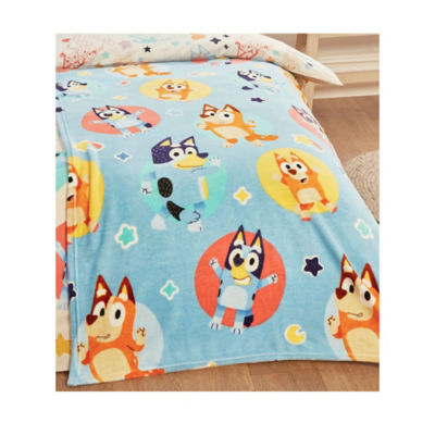 Bluey Best Day Ever fleece blanket 100cm x 150cm, UK version