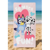 Bluey Hearts towel 70x140cm (British brand)