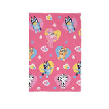 Bluey fleece blanket hearts 100x150cm (British brand)
