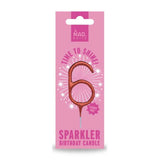 MAD Party Rose Gold Number Sparklers 6