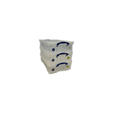 Really Useful Boxes clear storage pack of 3 - British product