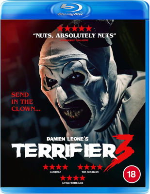 Blu-ray Terrifier 3 horror movie disc - British product