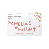 George Home Rose Gold Personalised Garland 2.5m, UK version