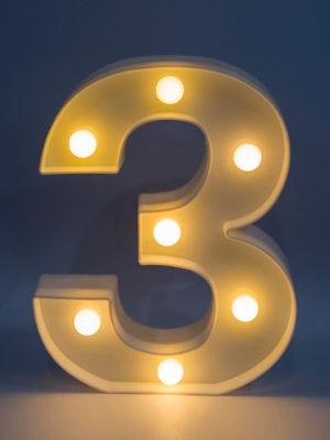 George Home Number Light 3 decorative light, UK version