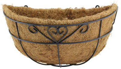 ASDA 12 Wall Basket With Coco Liner (Heart Style)