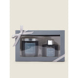 ASDA George Home Dark Suede and Amber Candle Reed Diffuser Gift Set- Buy online at McGrocer