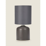 ASDA George Home Dark Grey Ceramic and Fabric Table Lamp- Buy online at McGrocer
