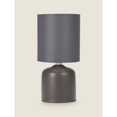ASDA George Home Dark Grey Ceramic and Fabric Table Lamp- Buy online at McGrocer