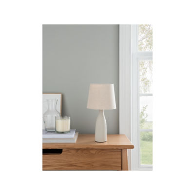 George Home natural fluted table lamp, UK version