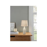 George Home natural fluted table lamp, UK version
