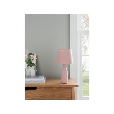 ASDA George Home Lampe de table rose cannelée - Acheter en ligne chez McGrocer