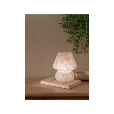 George Home Pink Mushroom Portable Battery Table Lamp, UK version