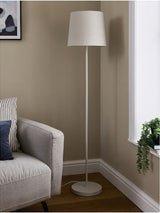ASDA George Home Cream Metal Floor Lamp- Buy online at McGrocer