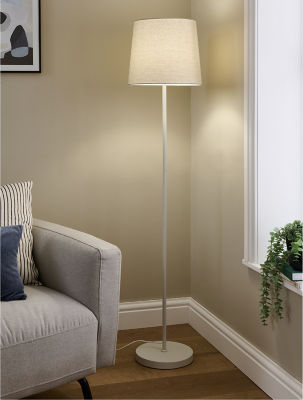 George Home cream floor lamp 30x30x140cm, UK version