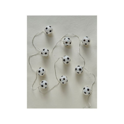Guirlande lumineuse George Home Football LED noir et blanc 210cm