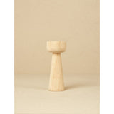 Stacey Solomon natural wooden pillar candlestick 22cm, imported from the UK