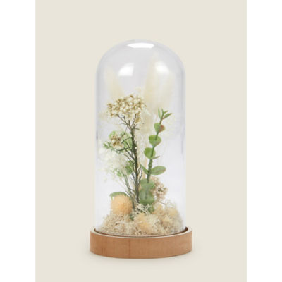 George Home Weißes Reines Trockenblumen-Glockenbeutel-Deko-Akzent 10x10x21cm