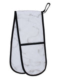 Marble oven glove with cotton shell and polyester filling (British brand)