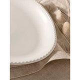 At Home with Stacey Solomon white beaded oval platter 40.5 x 24.8 x 2.5 cm - British product
