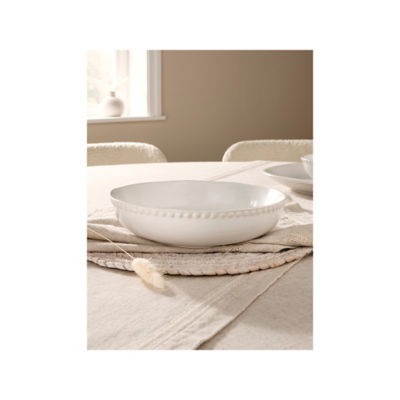 At Home with Stacey Solomon white beaded pasta bowl 20cm - British product