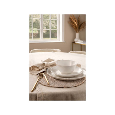 Stacey Solomon white beaded dinner set 12 piece - British product