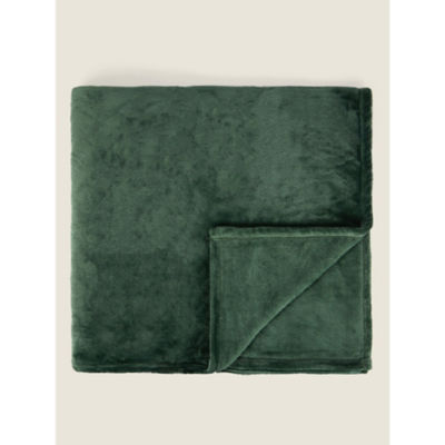George Home green throw 120 x 150cm, UK version
