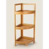 ASDA George Home Natural Bamboo Corner Storage 23 x 23 x 60cm- Buy online at McGrocer