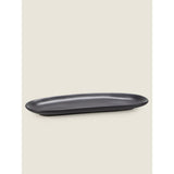 George Home black Sahara abstract oval tray, imported from the UK