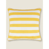 ASDA George Home Yellow Stripe Print Reversible Outdoor Cushion 45x45cm- Buy online at McGrocer