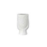 George Home white abstract face planter 14.5x14.5x24.5cm, UK version