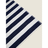 George Home navy stripe beach towel 100% cotton (British brand)