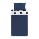 George Home navy waffle duvet set reversible single, imported from the UK