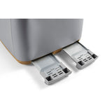 George Home 4-Slice Toaster Matte Grey, imported from the UK