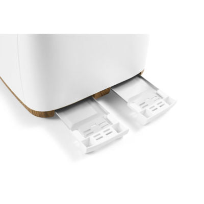 George Home matte white 4-slice toaster, UK version