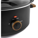 George Home matte black Scandi slow cooker 3.5L, UK version