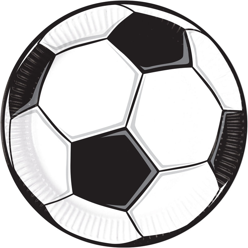 George Home football design paper plates 12pk 23cm, UK version